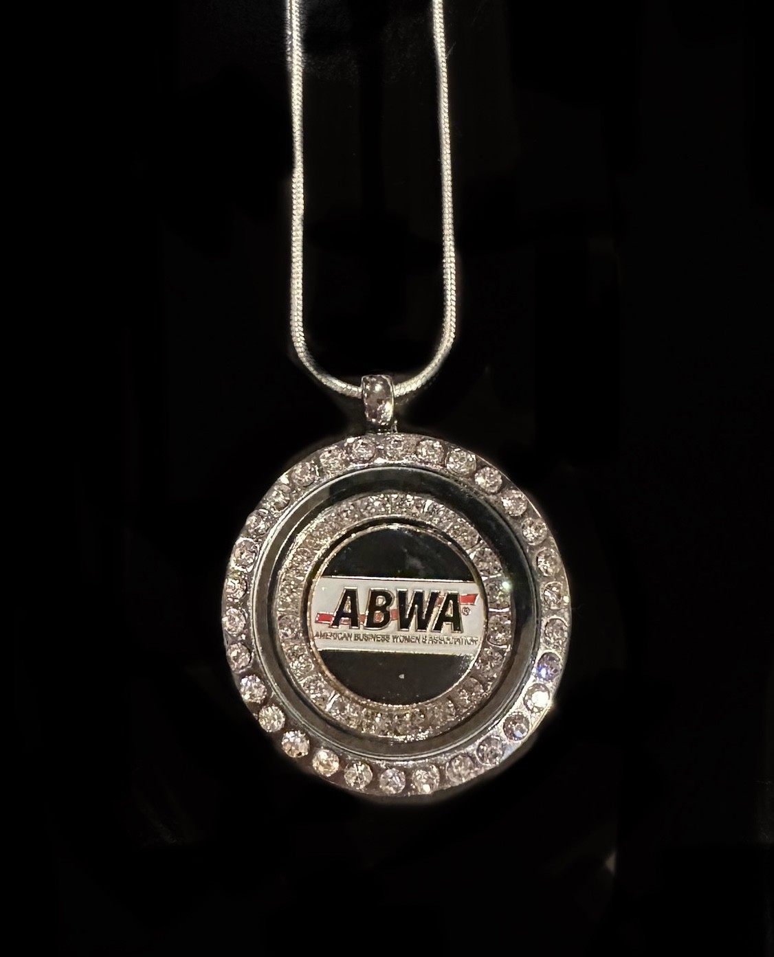 ABWA CRYSTAL LOCKET $59