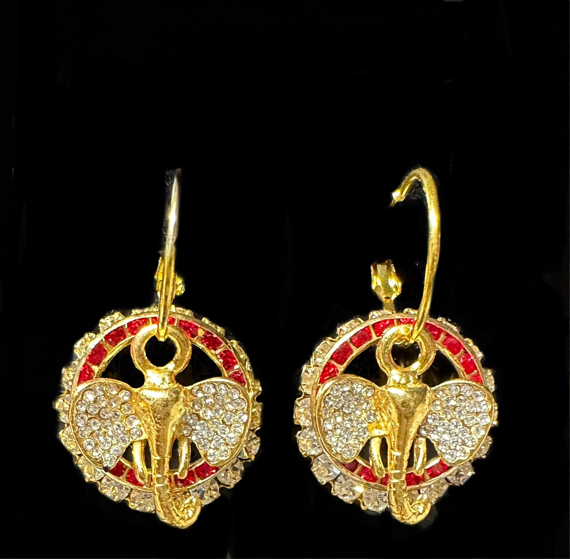 Crystal Elephant earring set. $110
