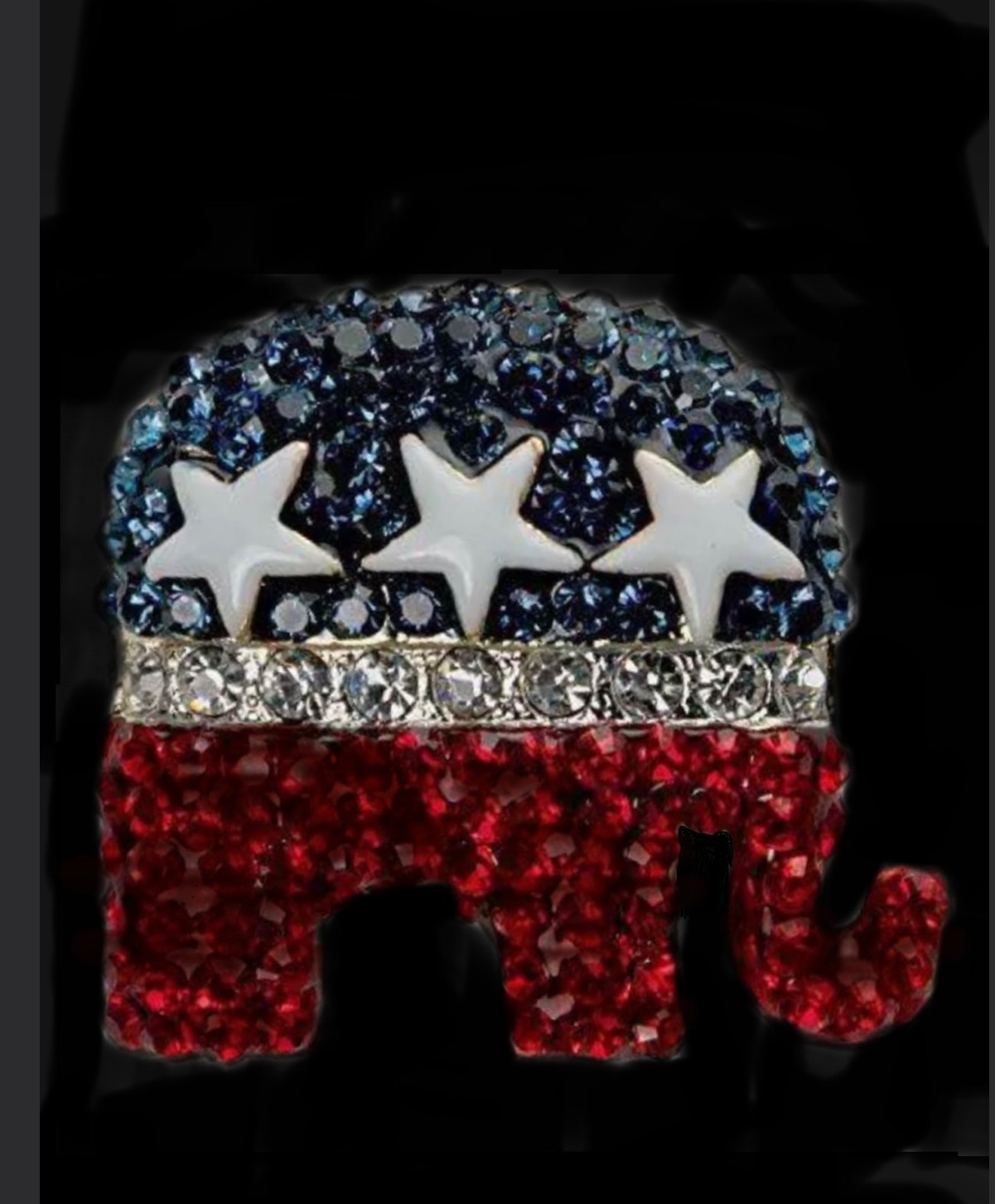 Crystal Elephant Pendant/Pin. $39.95