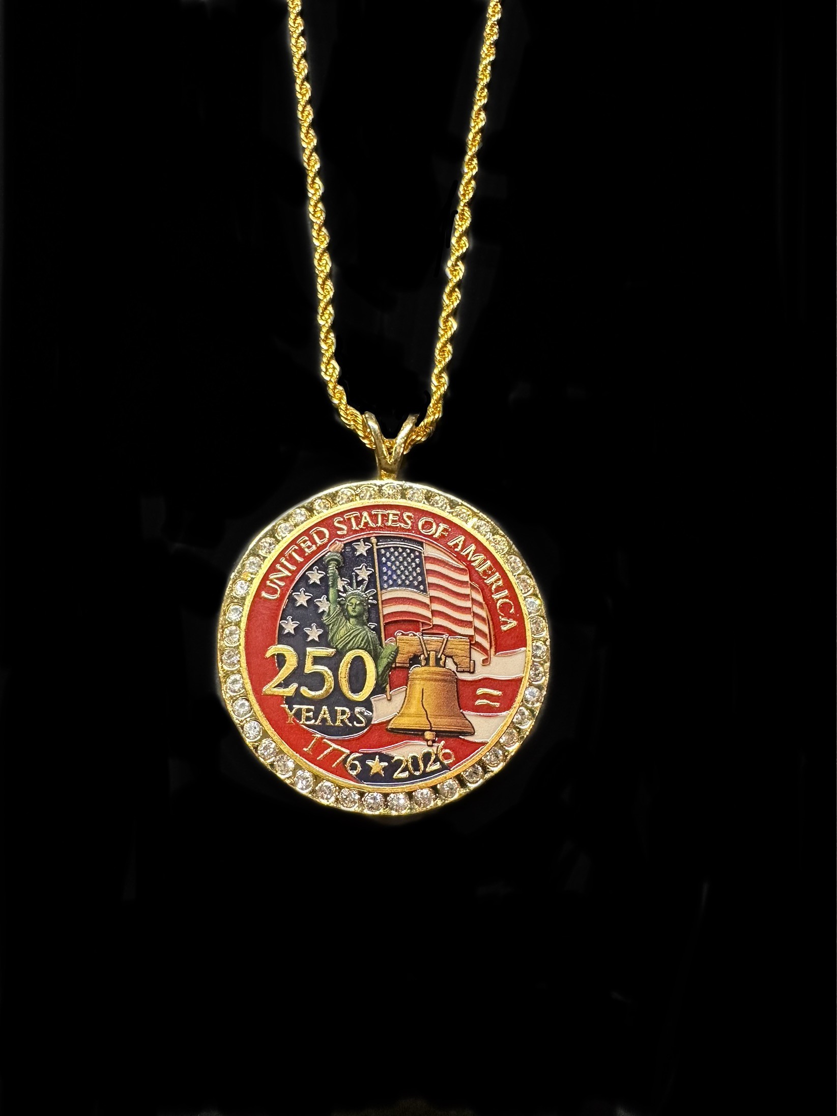 250th United State of America Crystal Medallion $89