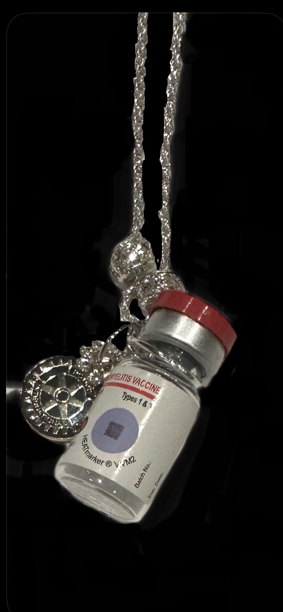Polio bottle and Rotary logo  pendant $49