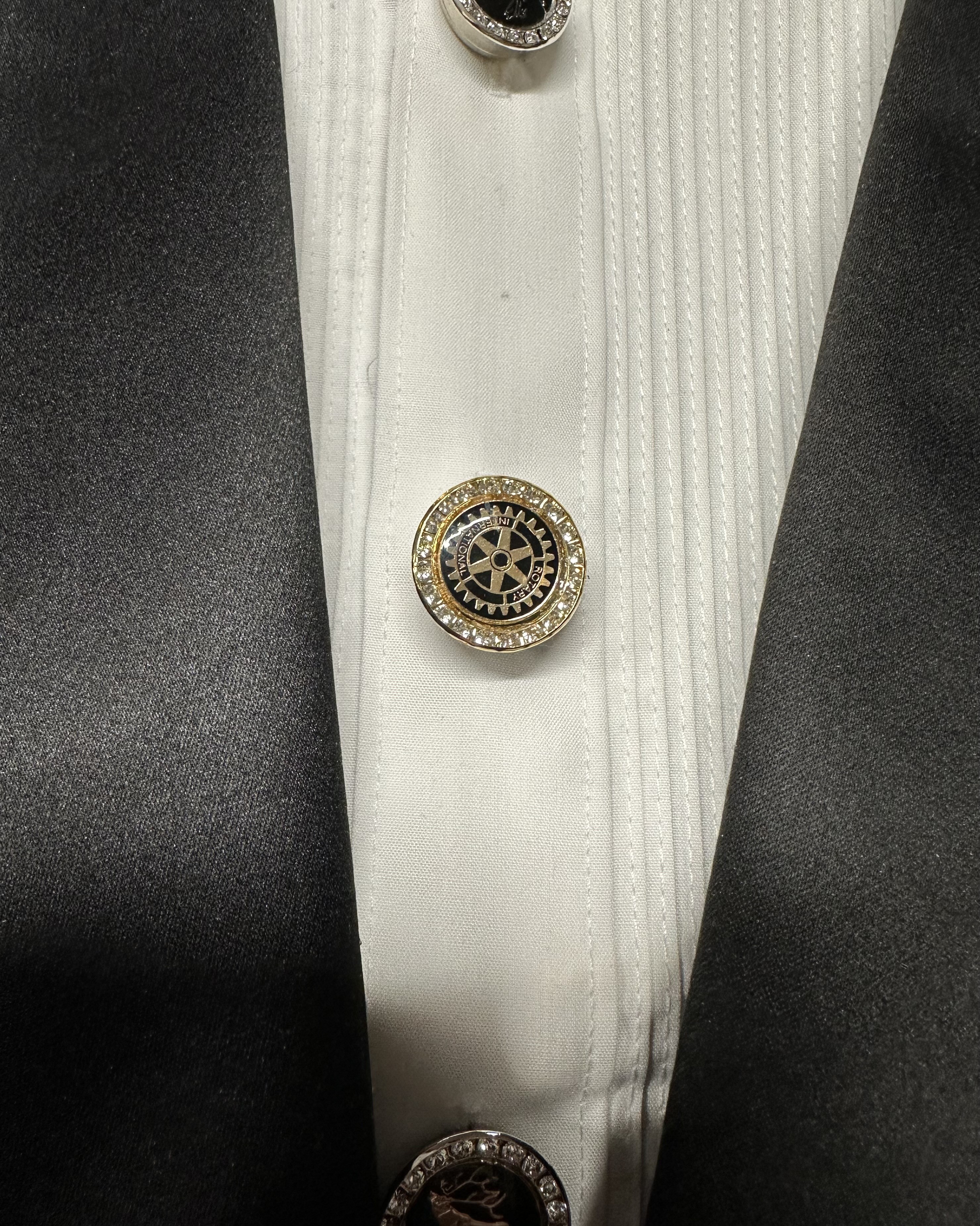 Rotary Crystal Button Cover