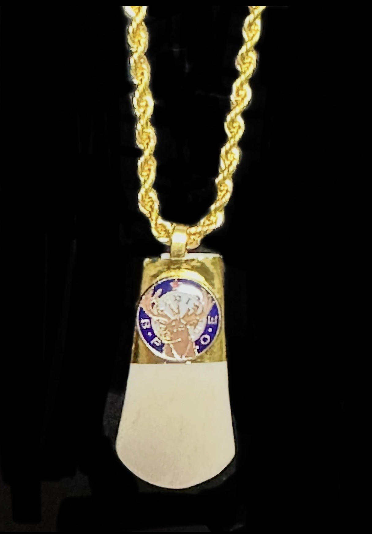 Elks tooth necklace created by Lady Jayne