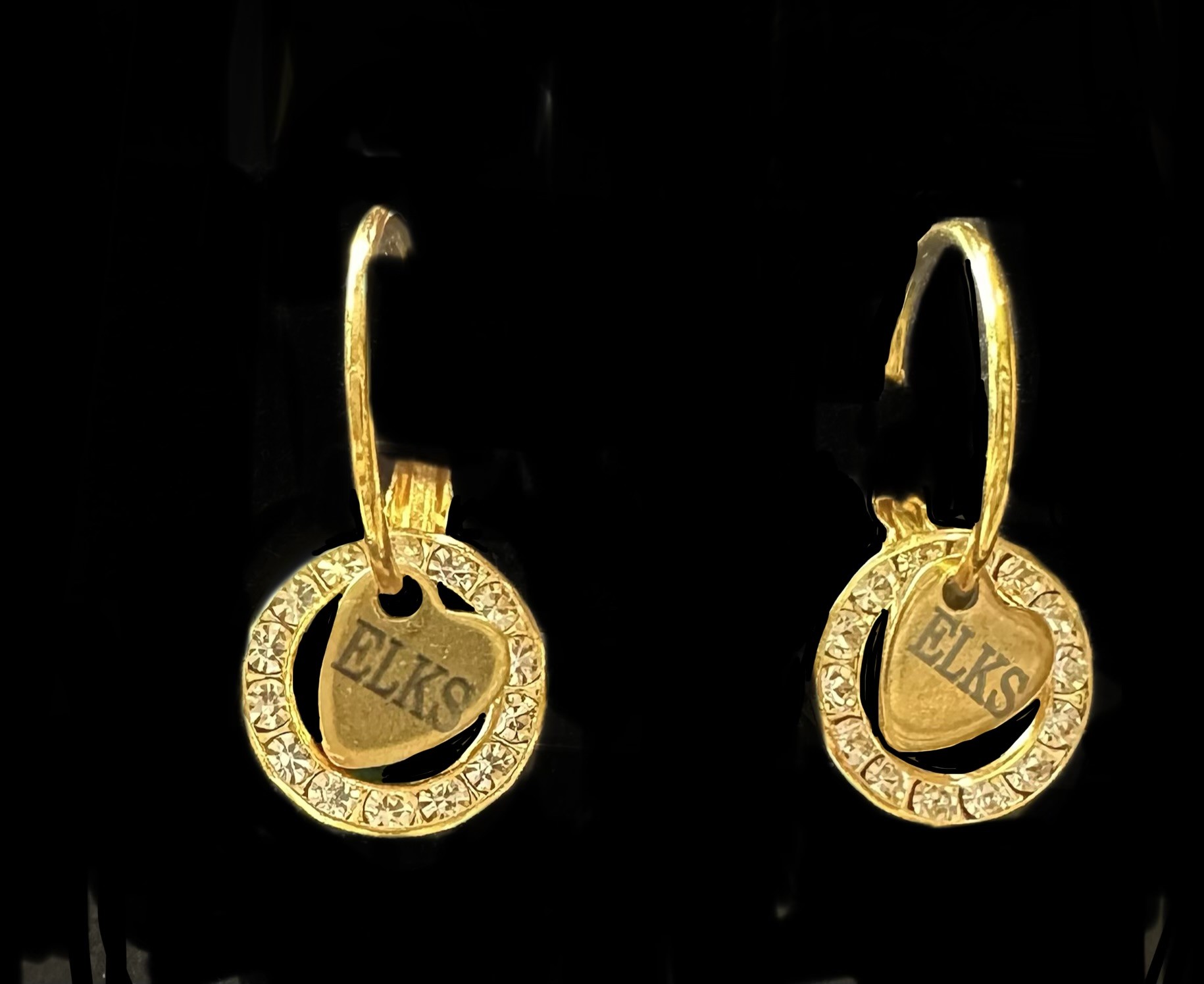 Elk's heart earring set