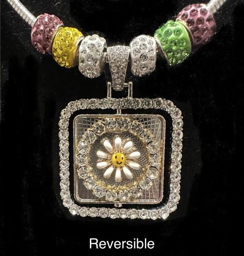 Daisy and LOSNA reversible Crystal medallion set with 6 spacers and push and pull $209