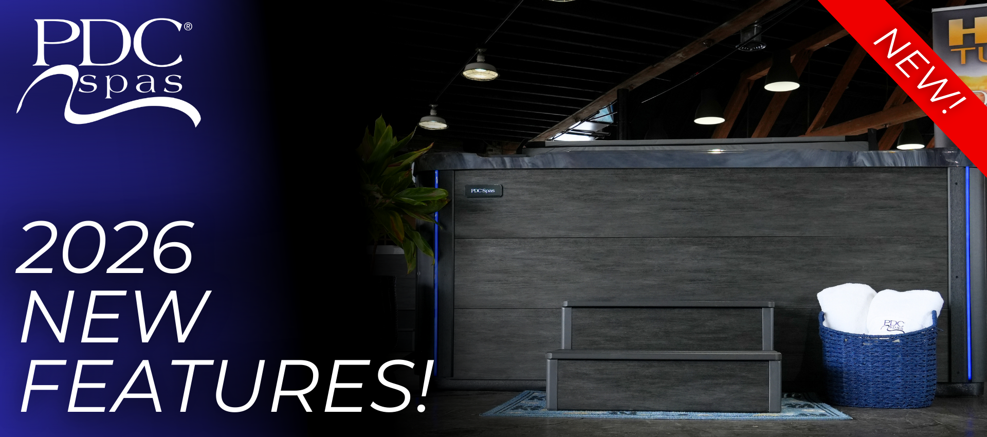 PDC Spas 2026 hot tub with new features