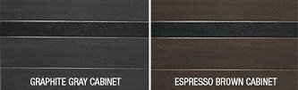 Gray and Brown Swim Spa Cabinet Siding