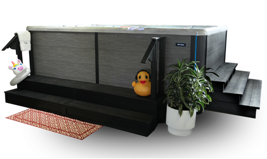 woman in truswim swim spa