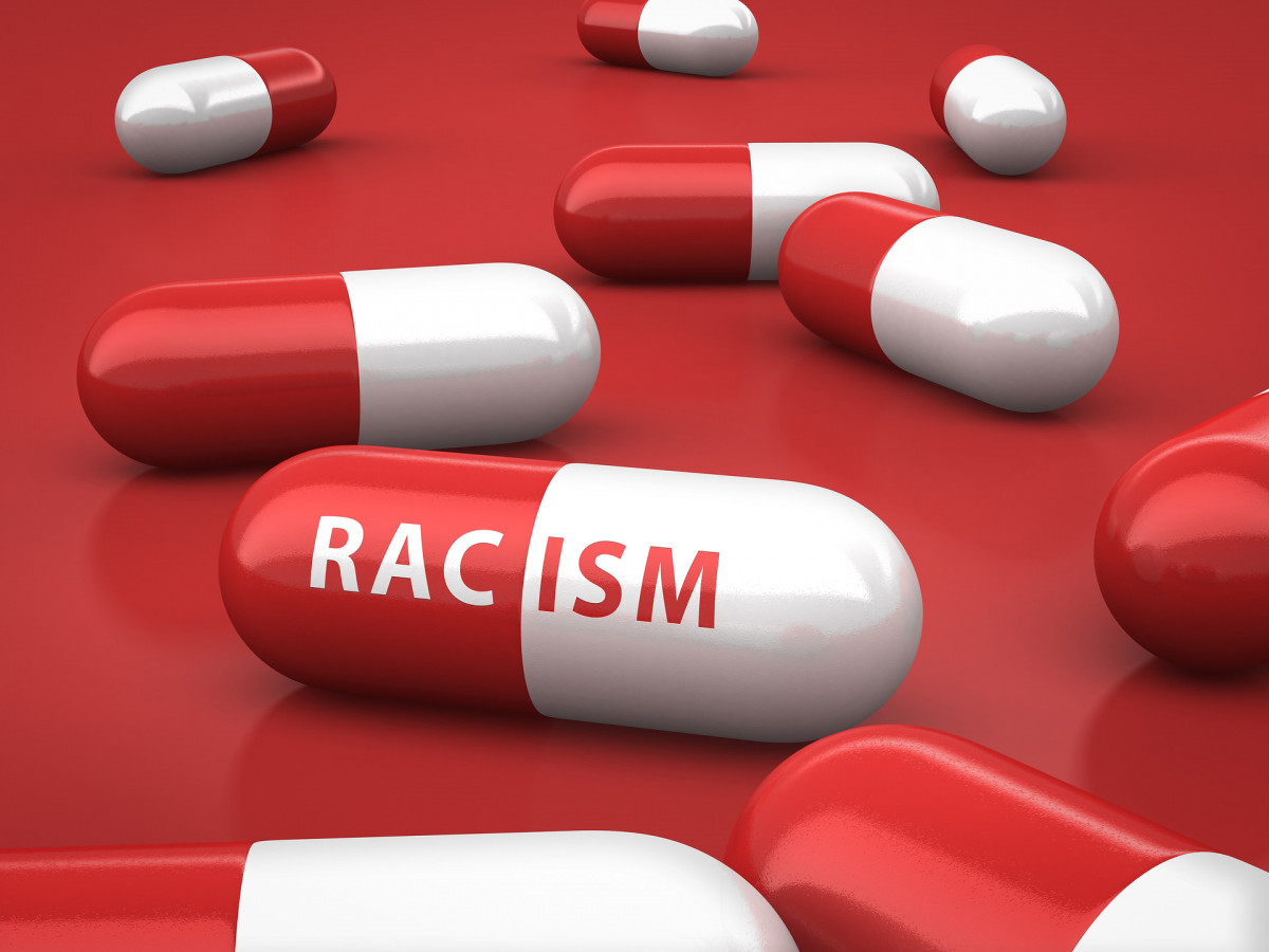 Red and white racism pills