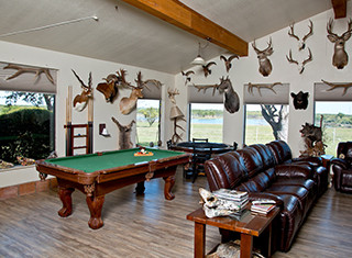 trophy wall and game room 4 amigos ranch