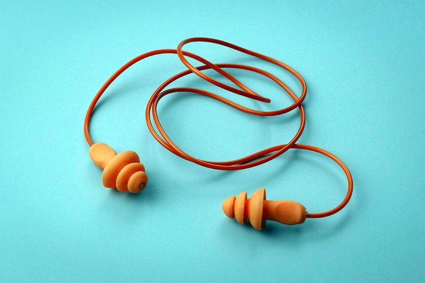 Connected ear plugs