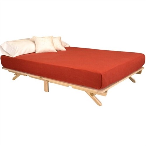 Full Size Farmhouse Wood Platform Bed Frame