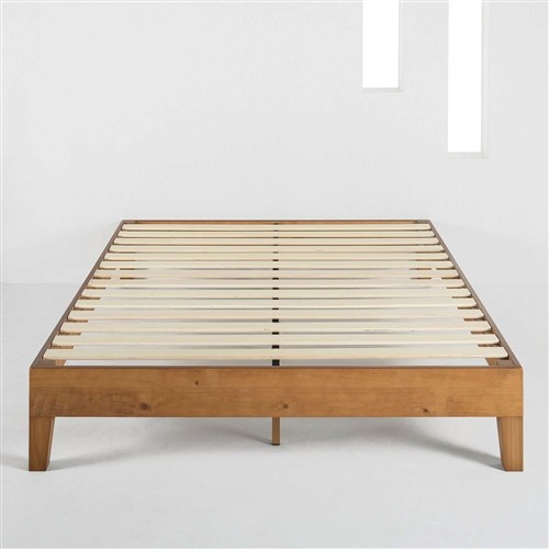 King Size Solid Wood Natural Platform Bed Frame