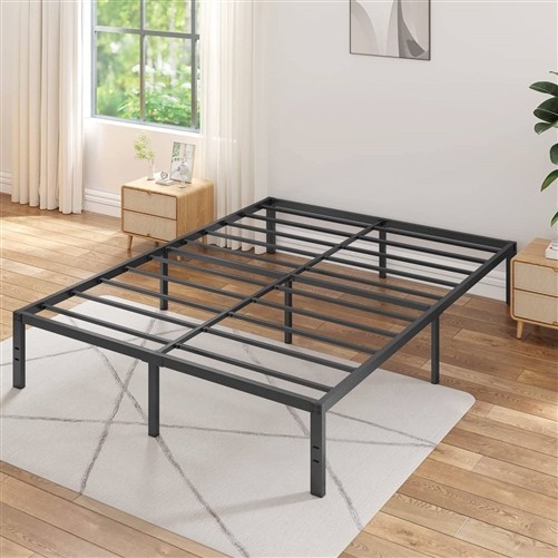 King Size 16" Black Metal Bed Frame