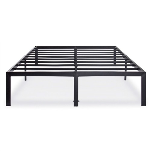 King Size Heavy Duty Black Metal Platform Bed Frame