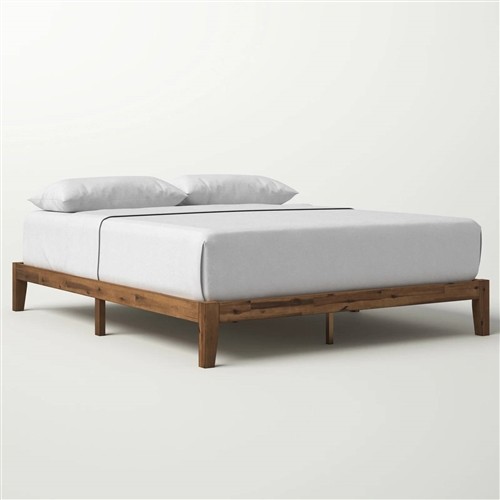 Queen Size Minimalist Solid Wood Platform Bed Frame