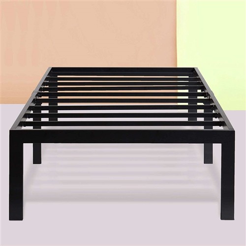 Twin Size 18" Black Metal Platform Bed Frame