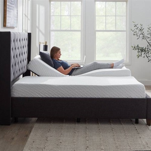 Split King Size Electric Adjustable Bed Frame with Wired Remote