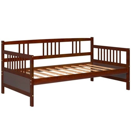 Twin Size Contemporary Cherry Wood Day Bed Frame