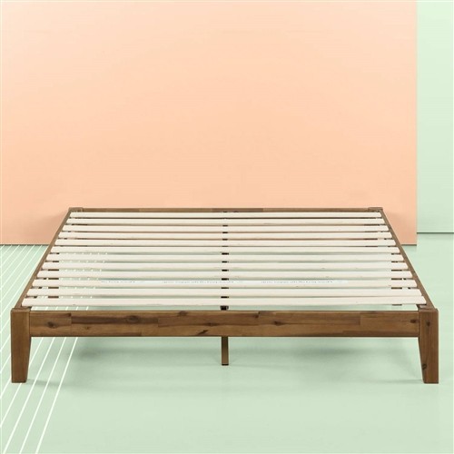 Queen Size Minimalist Solid Wood Platform Bed Frame