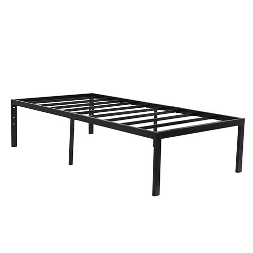 Twin Size 18" Black Metal Platform Bed Frame