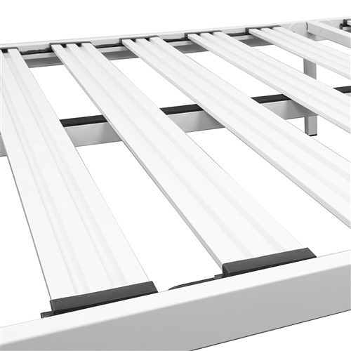 Twin XL Size 14" White Metal Platform Bed Frame