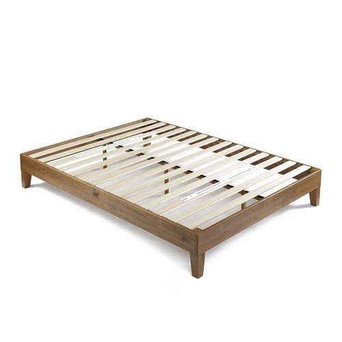 Twin Size Solid Pine Wood Platform Bed Frame