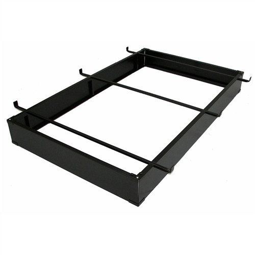 Twin/Twin XL Size 6" High Hotel Style Espresso Metal Bed Frame