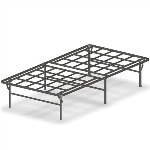 Twin XL Size Black Metal Foldable Bed Frame