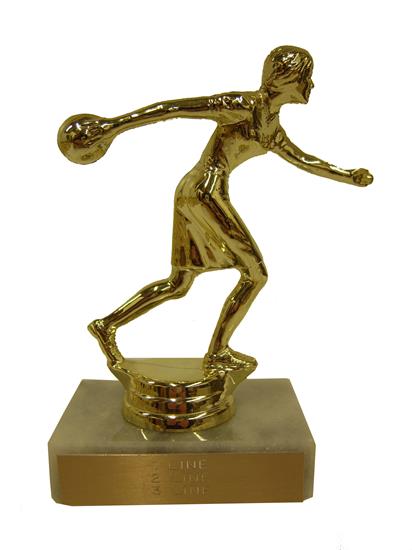Decade Awards Bowling Trophy Pin - Customizable 6 Inch Championship Award
