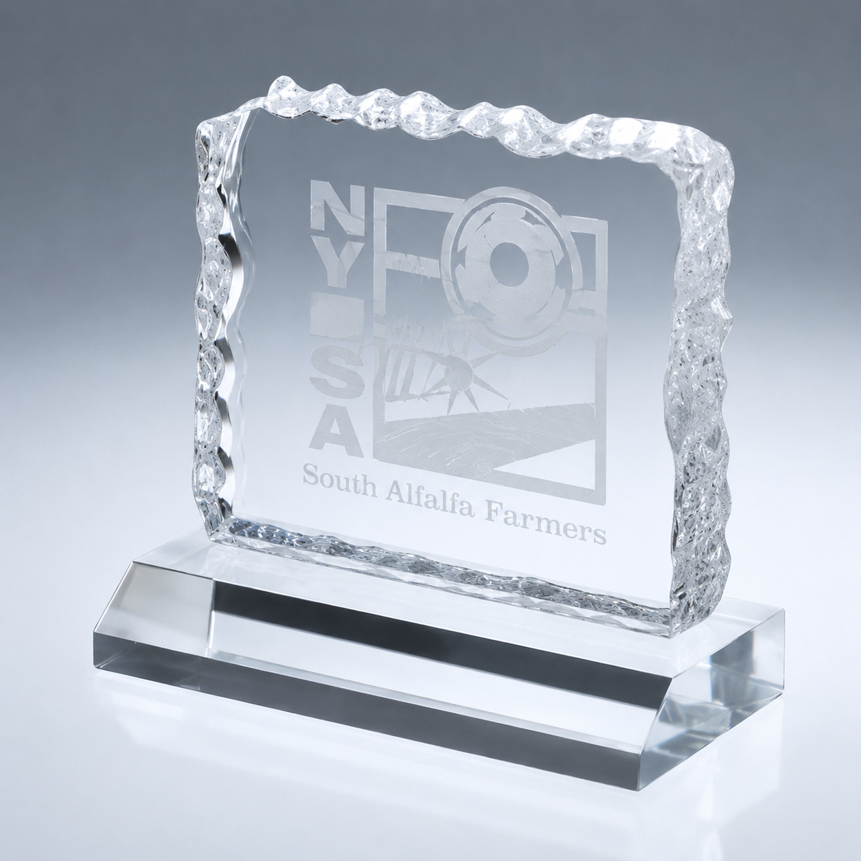 Acrylic Cracked Ice Award
