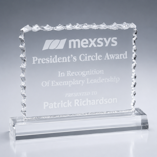 Acrylic Cracked Ice Award