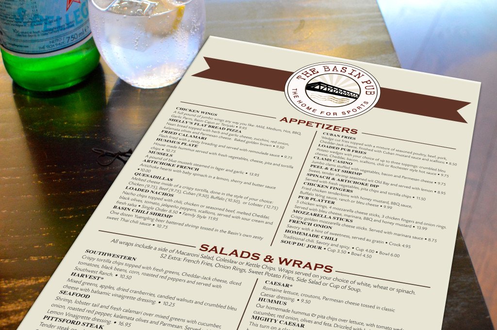 Graphic menu design