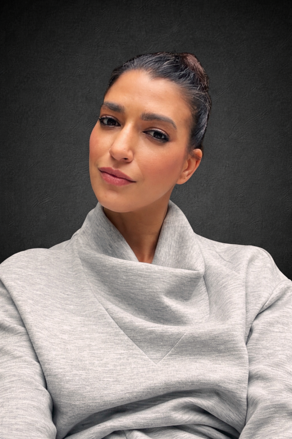 Blue water droplet icon on a light gray background.