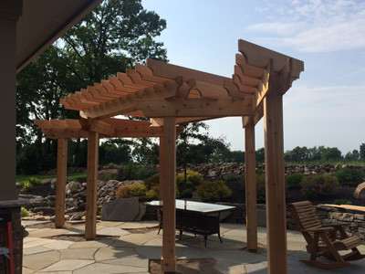 custom wood pergola