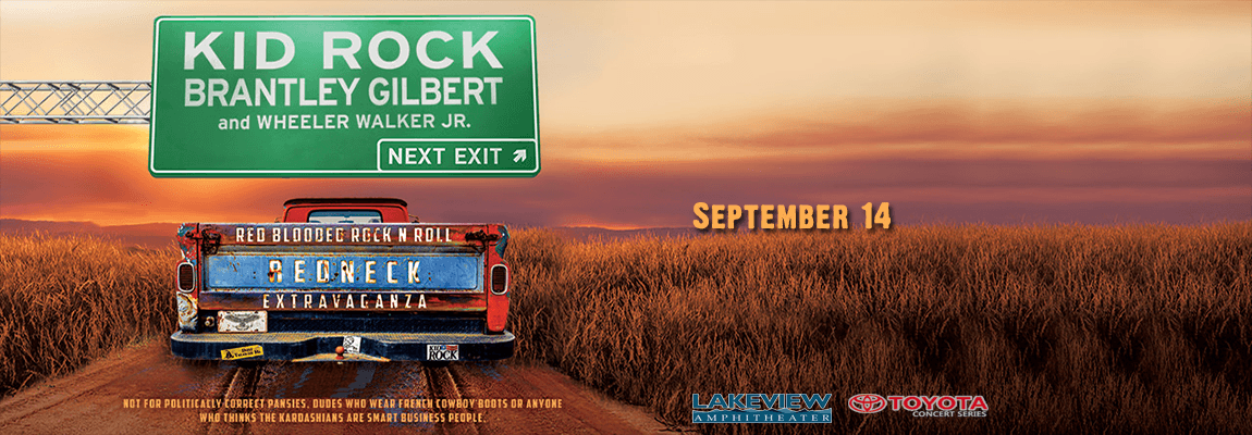 2018 Kid Rock, Brantley Gilbert and Wheeler Walker Jr. Concert