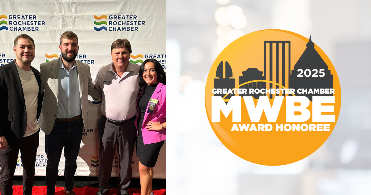 Fusion Digital Ranked #9 on Greater Rochester Chamber’s 2025 MWBE Awards List