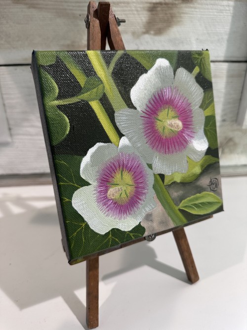 Hollyhocks
