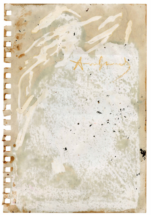 A Vintage Signed Mixed Media Contemporary Art Work On Paper