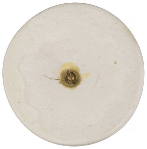 A Large Vintage Star Symbol Decorated Pottery Button