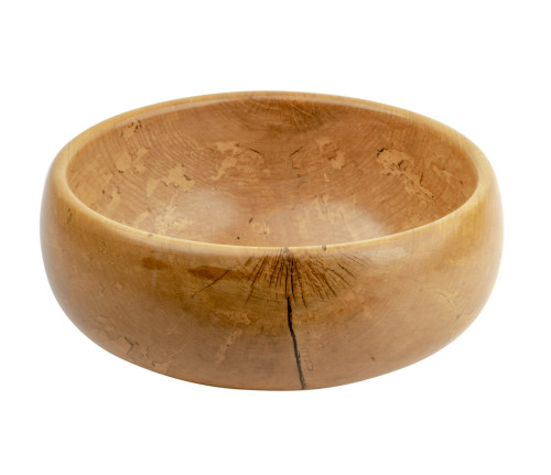 A Contemporary Artisan Maple Turned Bowl Signed C. Zema 1996