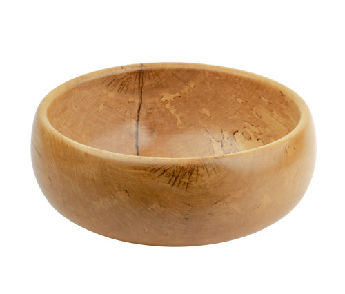 A Contemporary Artisan Maple Turned Bowl Signed C. Zema 1996