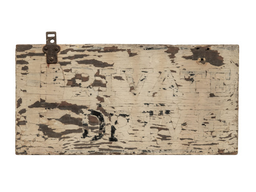 Vintage Sign Private Drive